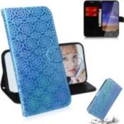 OEM Flower Pattern Leather Wallet Stand