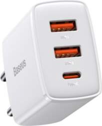 Baseus Compact Quick Wall Charger, 2xUSB