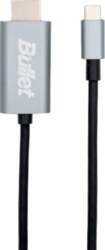 Kabelis Bullet B_TYPEC_HDMI USB Type-C, HDMI