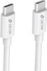 Vads Devia, USB-C, 100 cm, balta