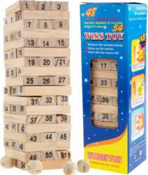 - Torņa spēle Jenga Jenga, brūna