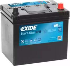 Akumulators Exide EL604, 12 V, 60