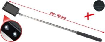 Teleskopisks spogulis KS Tools LED