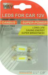 - Auto spuldze C5W, led, balta