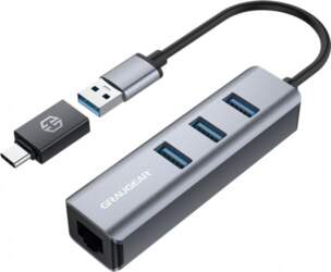 Adapteris Graugear USB/USB-C - 3 x