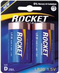 Baterijas Rocket LR20-2BB, D, 1.5