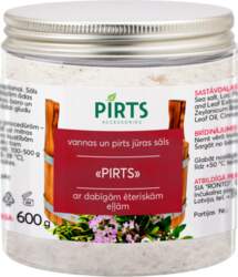 - Pirts sāls, 0.6 kg