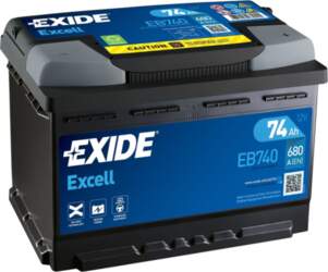 Akumulators Exide Excell EB740, 12 V