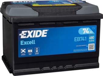 Akumulators Exide Excell EB741, 12 V