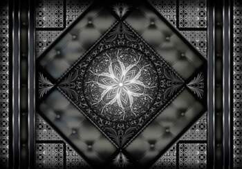 Fototapete Artgeist Symmetrical Composition - Black