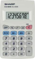 Kalkulators kabatas Sharp EL233s, balta krās