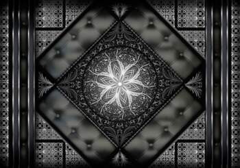 Fototapete Artgeist Symmetrical Composition - Black