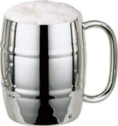 Tērauda alus krūze (dubultā siena)