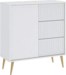 Intermeble Kumode BARCELONA 1D3S, Balts