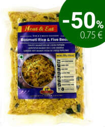 Basmati Rice Steamed with Five Beans