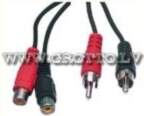 Kabelis 2RCA/s-2RCA/l (2.5m)