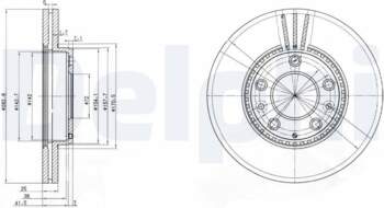 Bremžu diski DELPHI BG3874