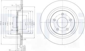 Bremžu diski DELPHI BG4026