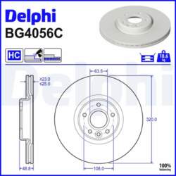 Bremžu diski DELPHI BG4056C