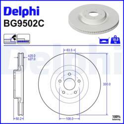 Bremžu diski DELPHI BG9502C