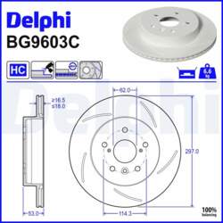 Bremžu diski DELPHI BG9603C