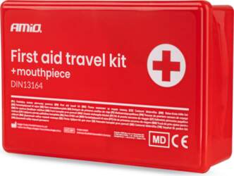 First aid kit in a plastic