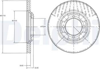 Bremžu diski DELPHI BG2414