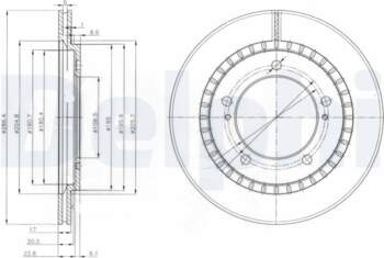 Bremžu diski DELPHI BG3820