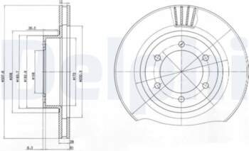 Bremžu diski DELPHI BG4052