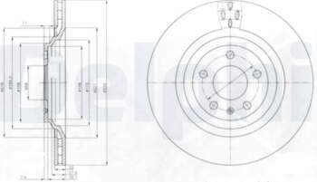 Bremžu diski DELPHI BG4087