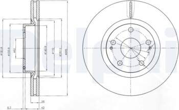 Bremžu diski DELPHI BG4113