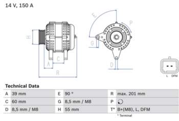 Ģenerators BOSCH 0 986 080 400