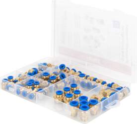 Pneumatic threaded quick couplings set 1