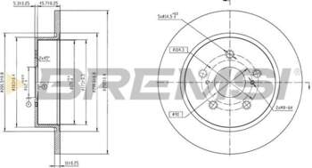 Bremžu diski BREMSI CD9112V