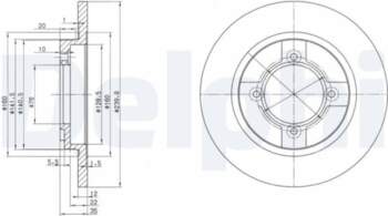 Bremžu diski DELPHI BG2153