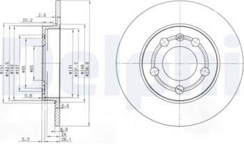 Bremžu diski DELPHI BG3738