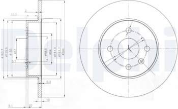 Bremžu diski DELPHI BG3885C