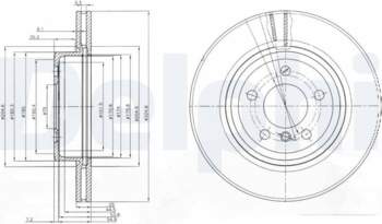 Bremžu diski DELPHI BG3938