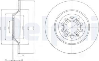 Bremžu diski DELPHI BG4088