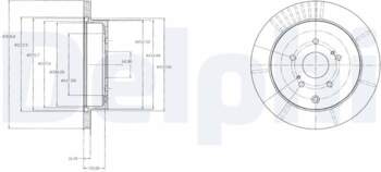 Bremžu diski DELPHI BG4329
