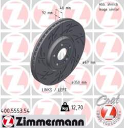 Bremžu diski ZIMMERMANN 400.5553.54