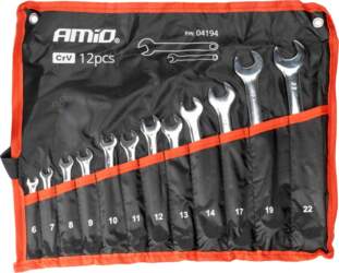 Open end spanners set 6-22 mm