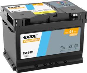 Startera akumulatoru baterija EXIDE EA612