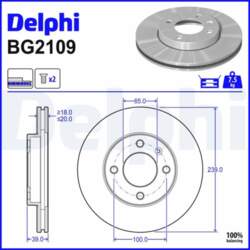 Bremžu diski DELPHI BG2109