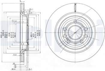 Bremžu diski DELPHI BG3886C