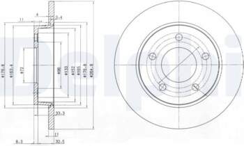 Bremžu diski DELPHI BG4025C