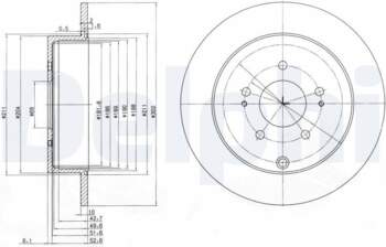 Bremžu diski DELPHI BG4035