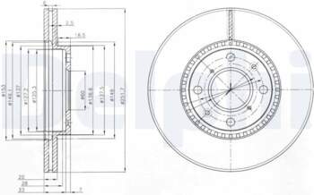 Bremžu diski DELPHI BG4049C