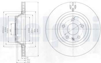 Bremžu diski DELPHI BG4090