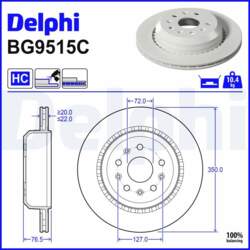 Bremžu diski DELPHI BG9515C